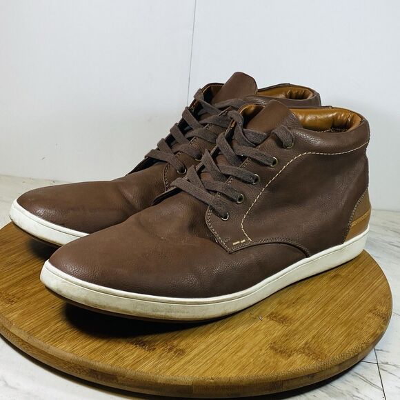 Steve Madden Brown Ankle Boots For Men Size 13M Slip Resistant Lace-Up main image 6
